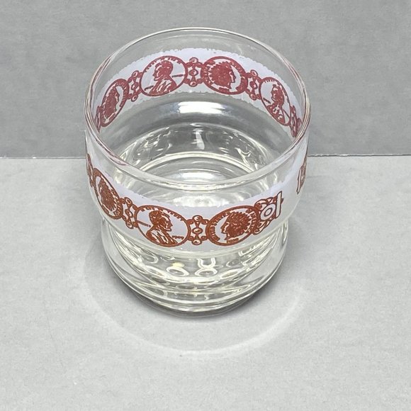 Vintage Libbey Punch Cup Copper Penny Indian Head Coins MCM Drink Glass - Picture 4 of 9